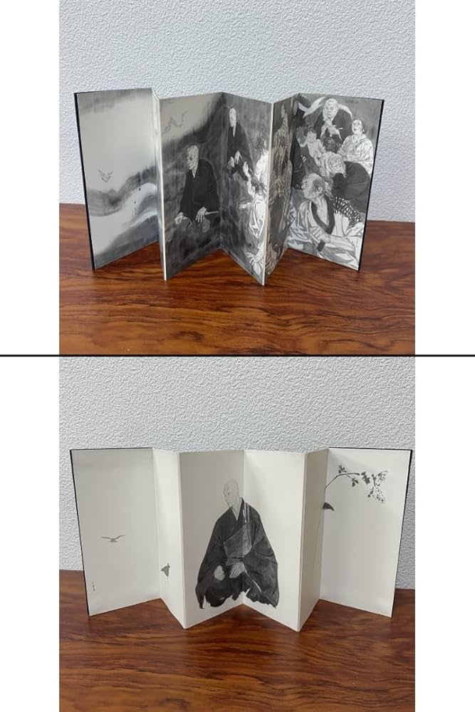 【未使用品】井上雄彦　親鸞ミニチュア屏風 Amazon.co.jp: 親鸞 井上雄彦 ミニ屏風 : おもちゃ